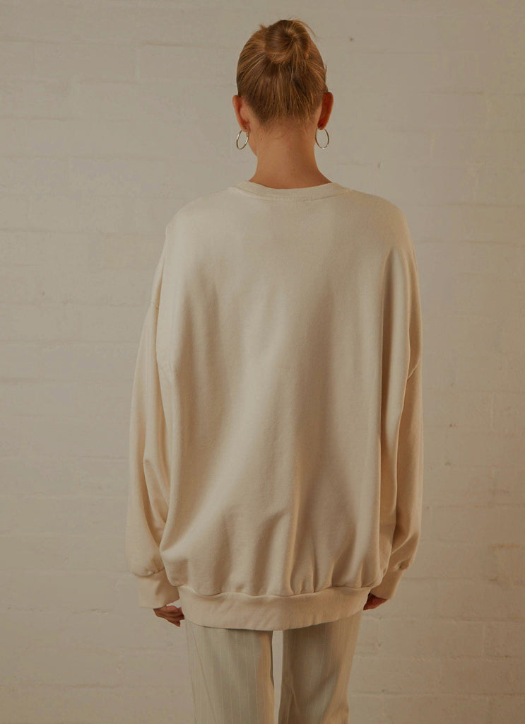 Graphic Prism Crew - Undyed Greige - Peppermayo US
