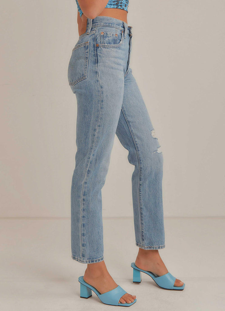 501 Crop Jeans - Luxor Reconstruction - Peppermayo US