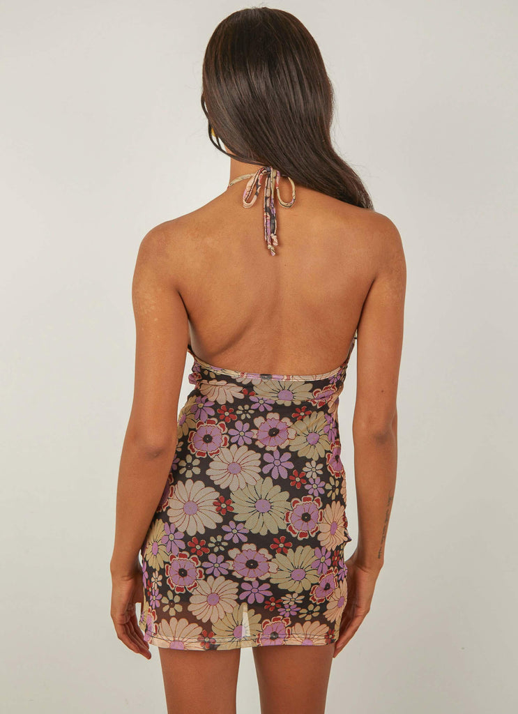 Diana Halter Dress - Floral - Peppermayo US