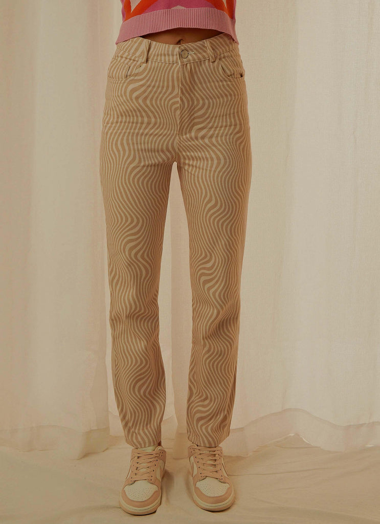 Electric Avenue Pants - Neutral Wave - Peppermayo US