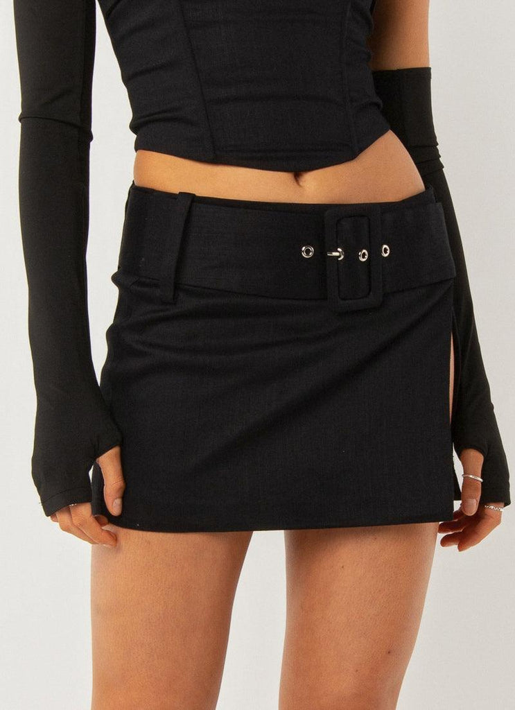 Cosmos Mini Skirt - Black - Peppermayo US