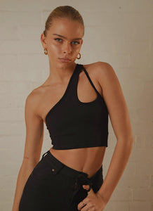 Cedar Crop Top - Black - Peppermayo US