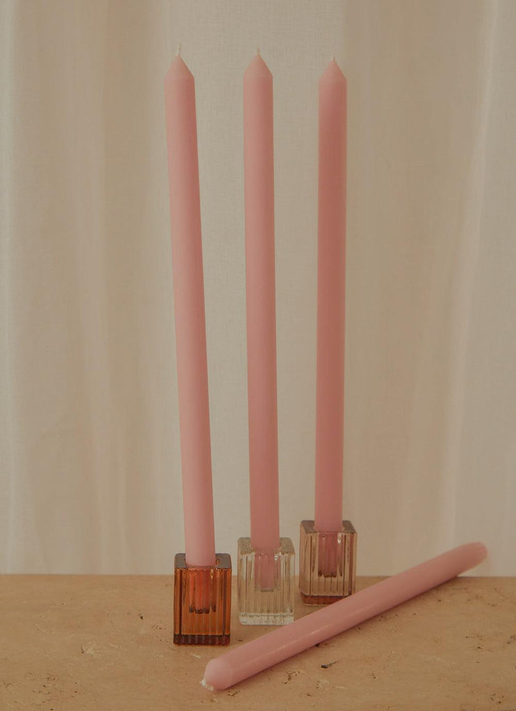 Moreton Eco Dinner Candle - Blush Pink - Peppermayo US