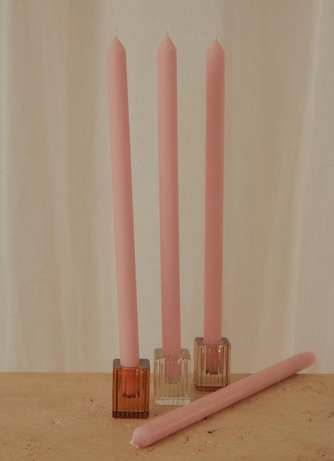 Moreton Eco Dinner Candle - Blush Pink