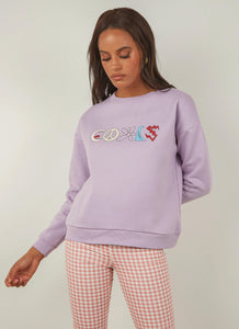 Trippy Club Sweatshirt - Lavender - Peppermayo US