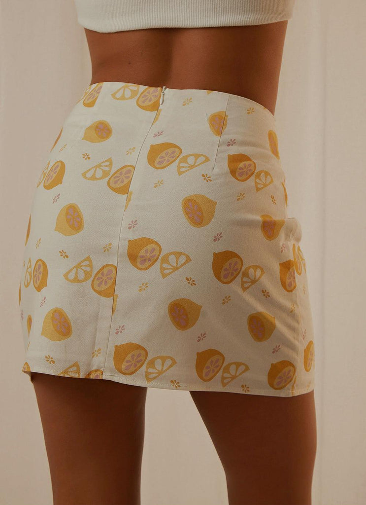 Fruit Bowl Mini Skirt - Lemonata - Peppermayo US