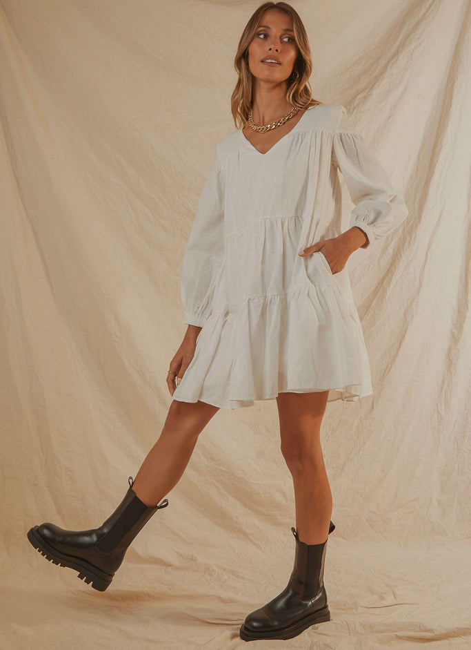 Camila Mini Dress - White