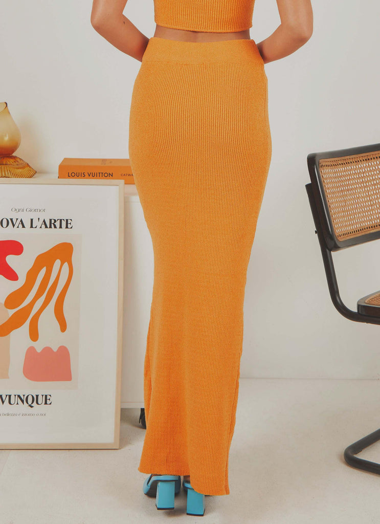 Soraya Midi Skirt - Orange - Peppermayo US