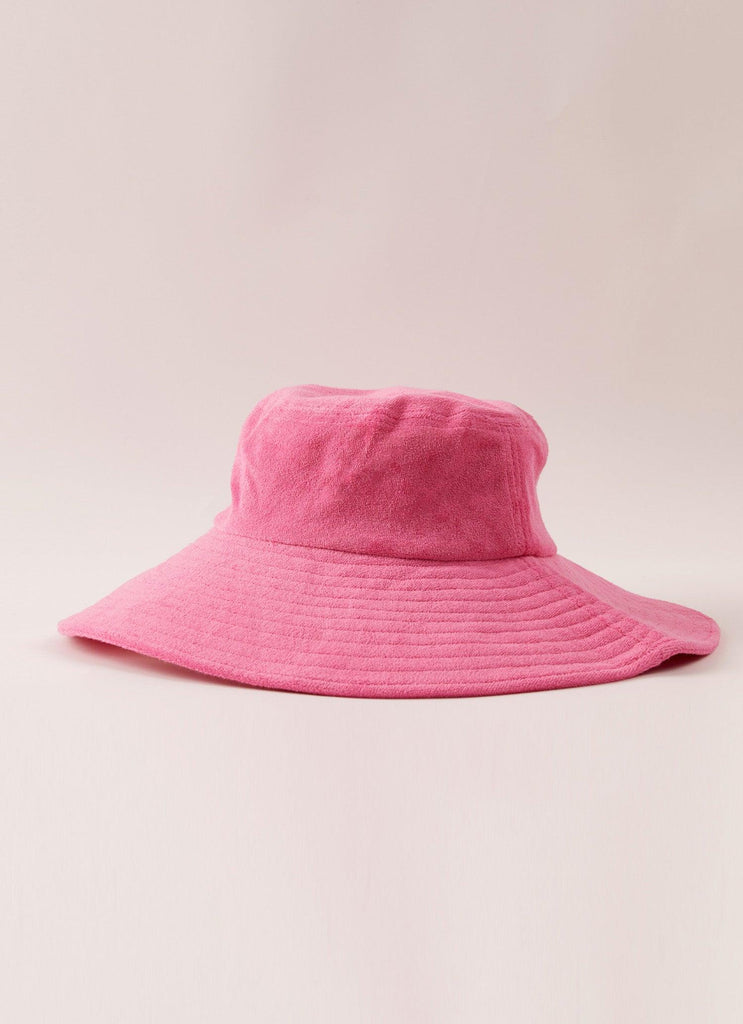Sundazed Oversized Terry Bucket Hat - Perry Pink - Peppermayo US