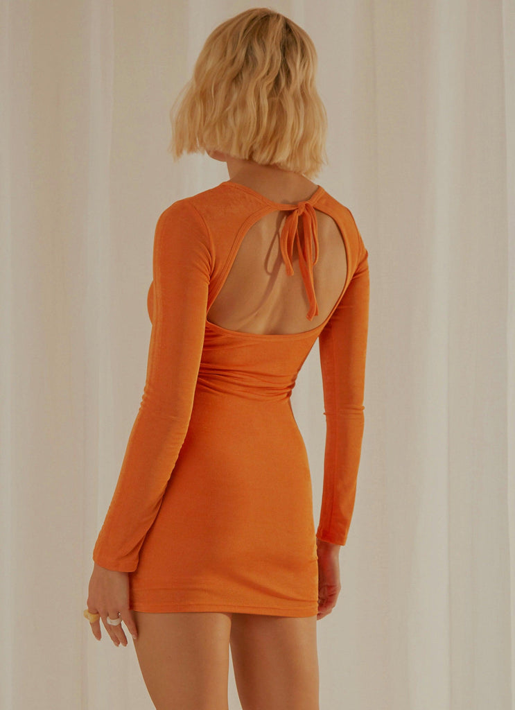 French Mood Mini Dress - Orange - Peppermayo US