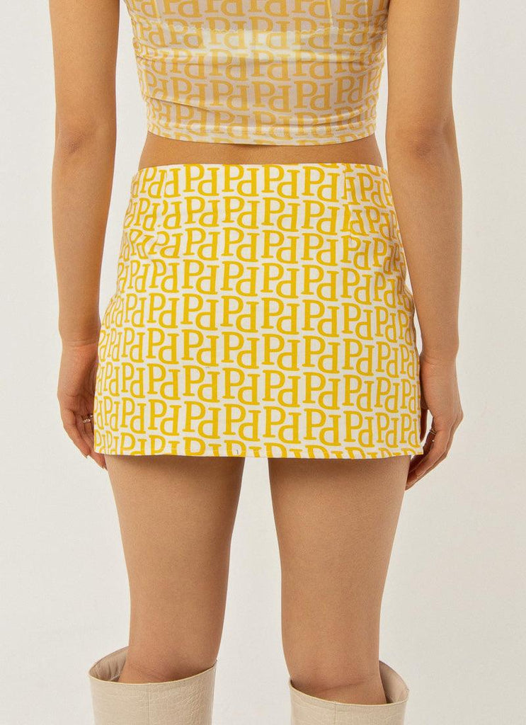 Higher Power Mini Skirt - Meadow Logo - Peppermayo US