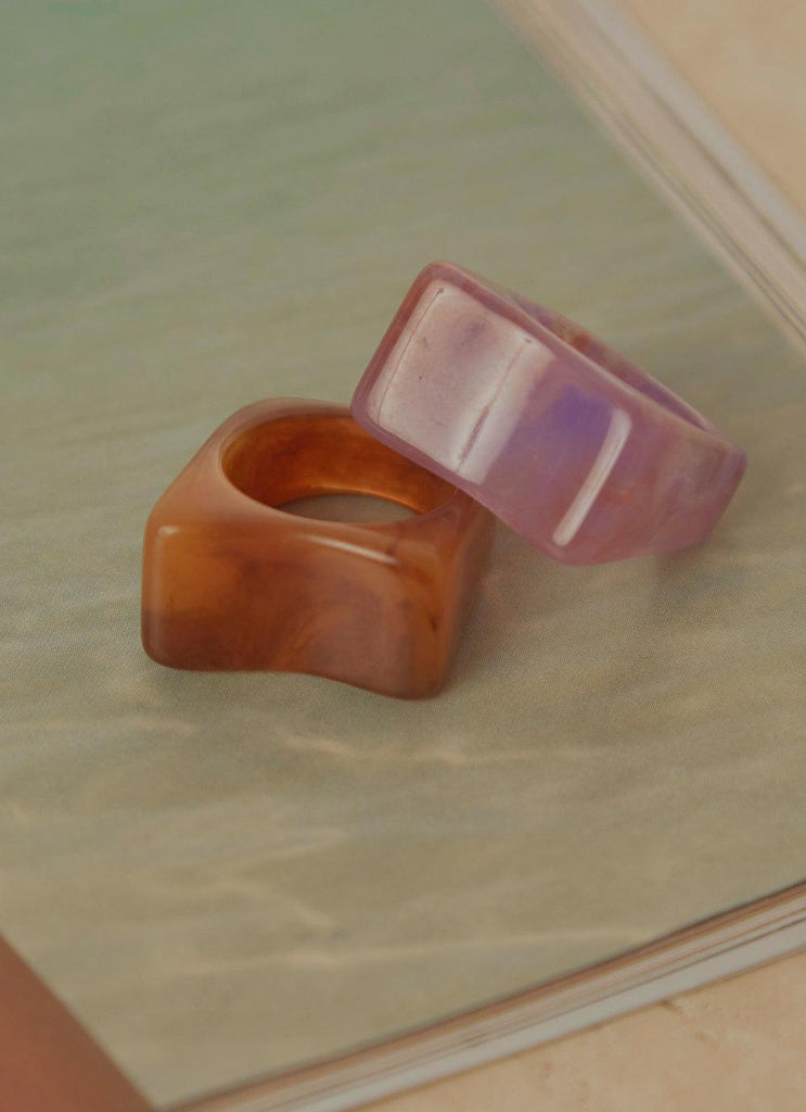 Art House Resin Ring - Sepia - Peppermayo US