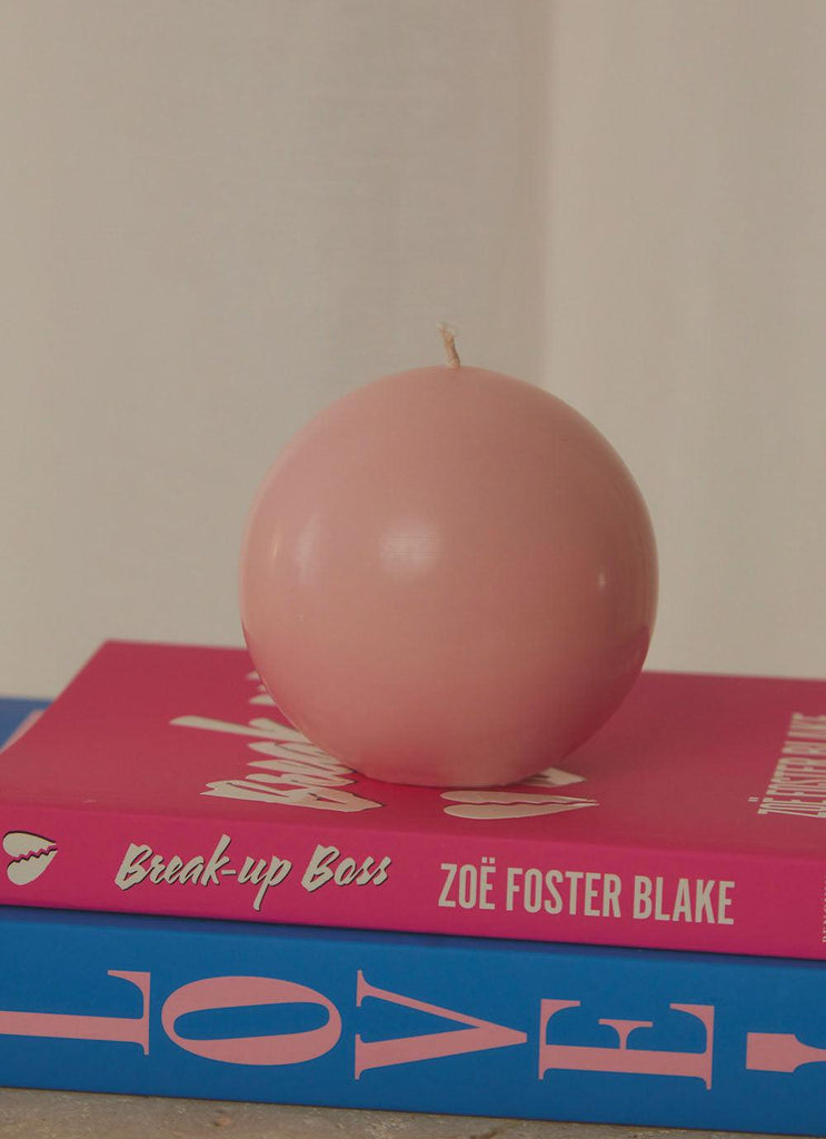 Moreton Eco Ball Candle- 7.5cm - Blush Pink - Peppermayo US