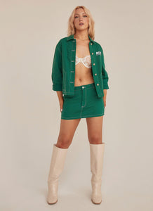 Explore Drill Skirt - Military Green - Peppermayo US