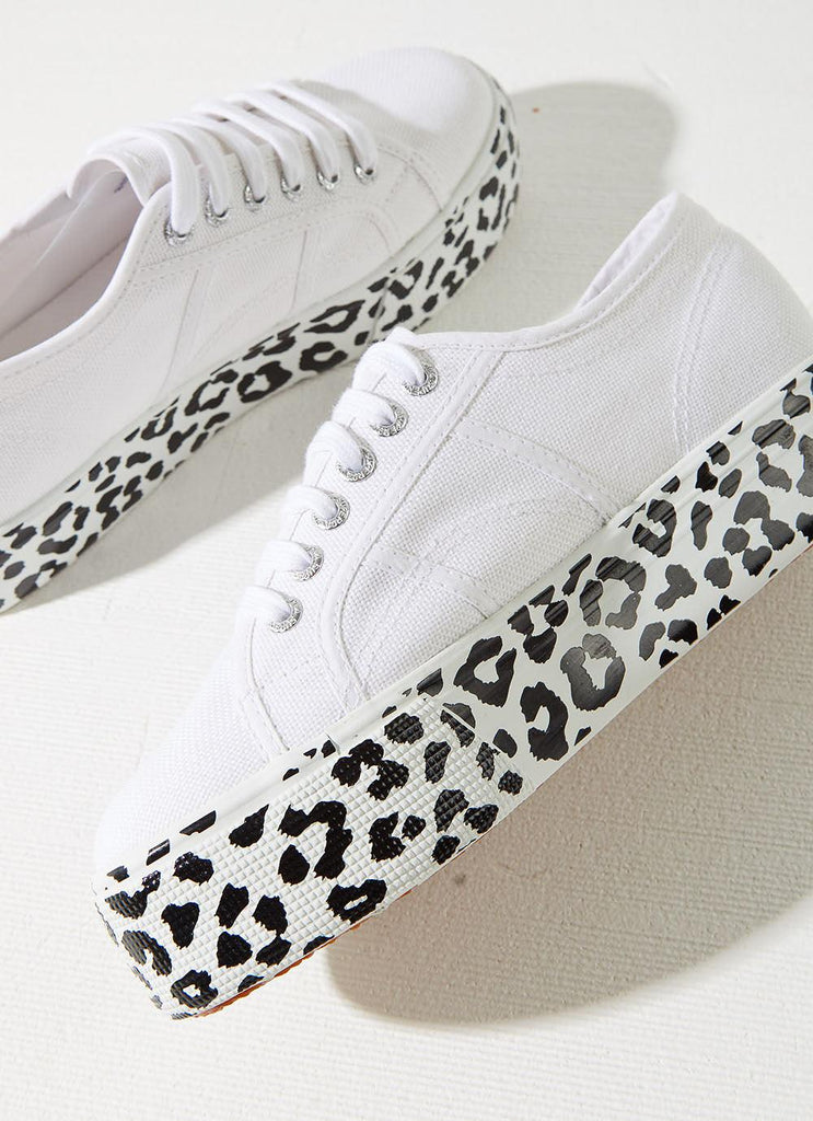 2790 Cotw Printed Sneaker - White/ Leopard - Peppermayo US