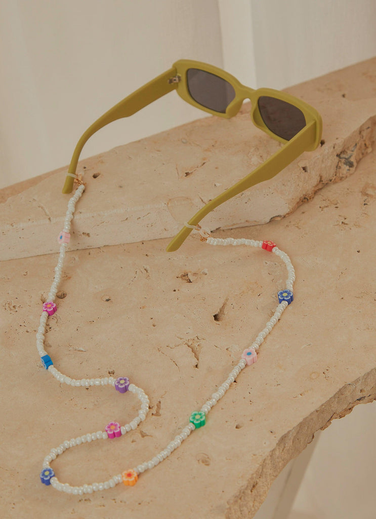 Gypsy Child Sunglasses Chain - White Multi - Peppermayo US