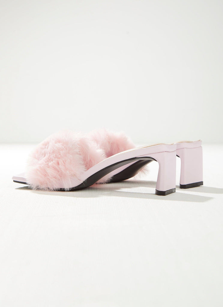 City Limits Fluffy Heel - Baby Pink - Peppermayo US