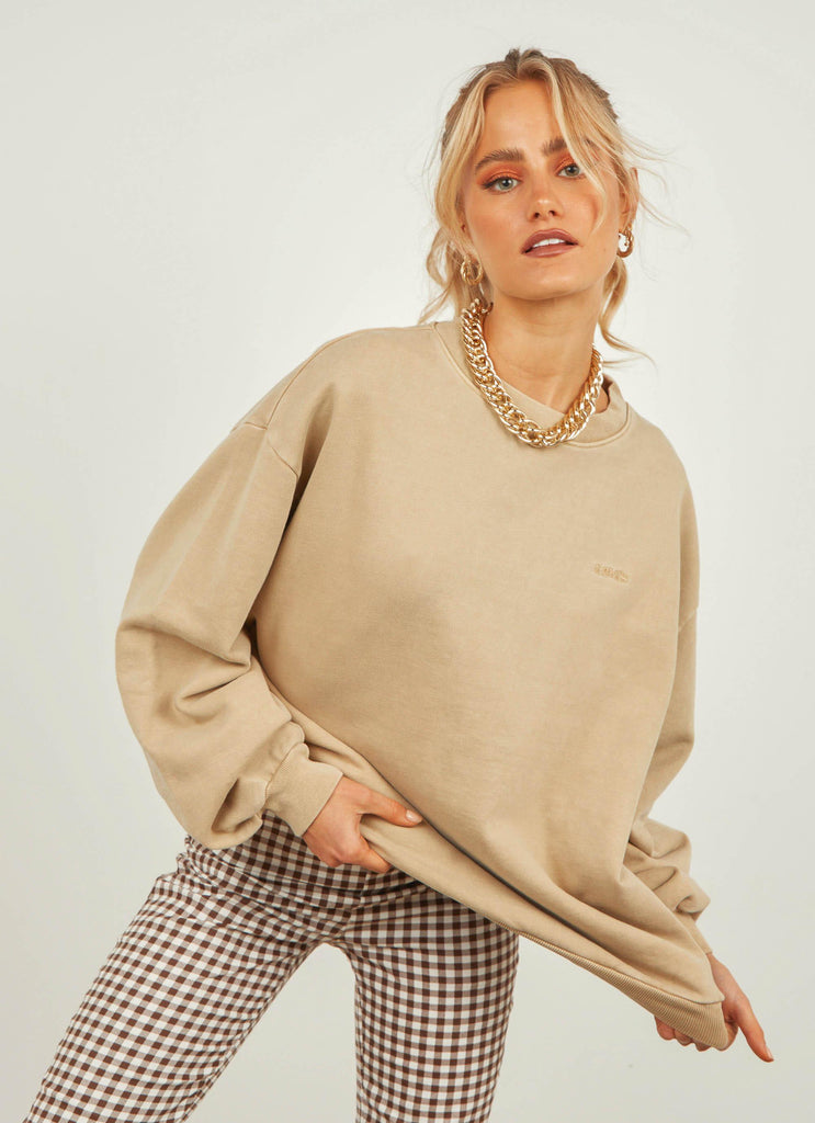 Melrose Slouchy Jumper - Incense - Peppermayo US