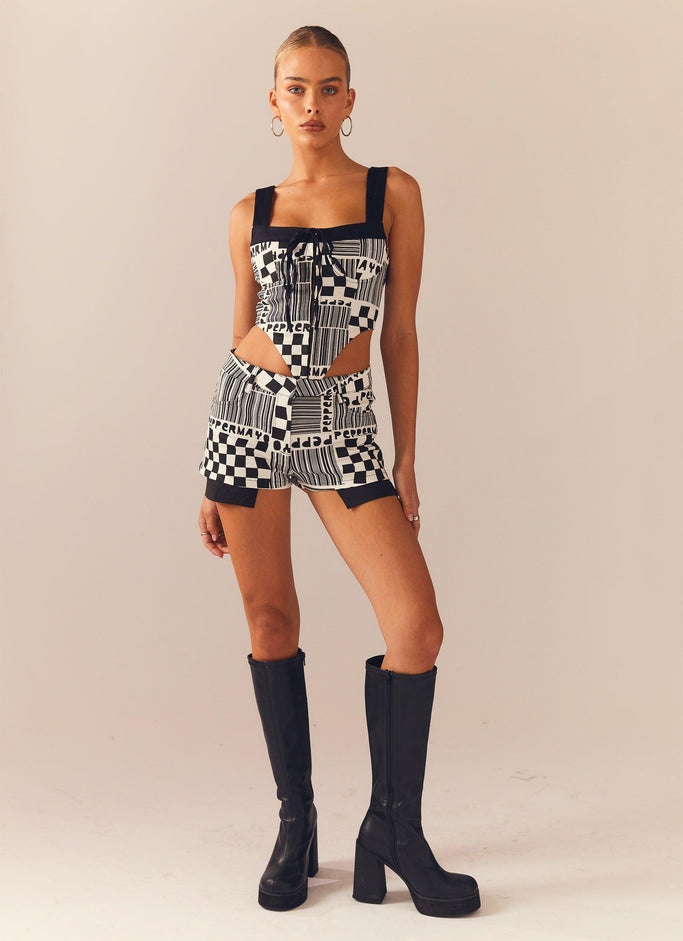 Play It Louder Bustier Top - Barcode