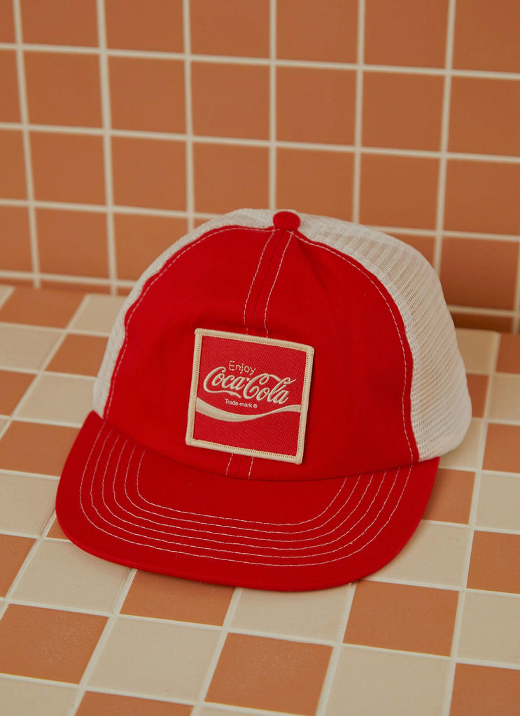 Coca Cola Trucker Cap - Coke Red - Peppermayo US