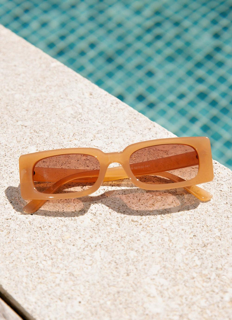 Poolside Disco Sunglasses - Tan - Peppermayo US
