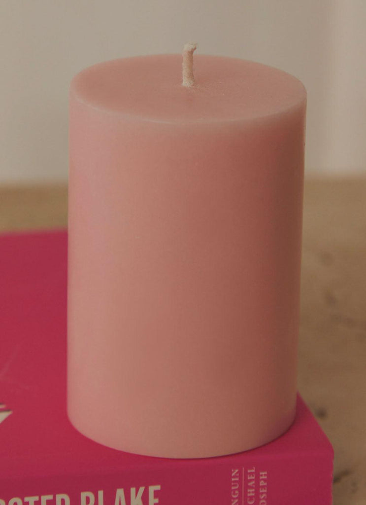 Moreton Eco Slim Pillar Candle- 5 x 7.5cm - Blush Pink - Peppermayo US