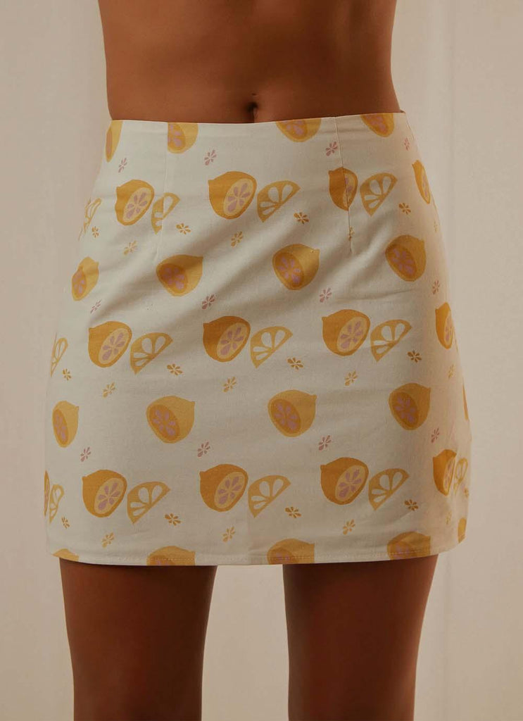 Fruit Bowl Mini Skirt - Lemonata - Peppermayo US