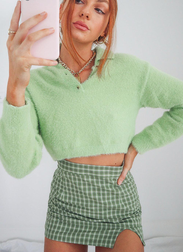 Peppin Skirt - Green Check - Peppermayo US