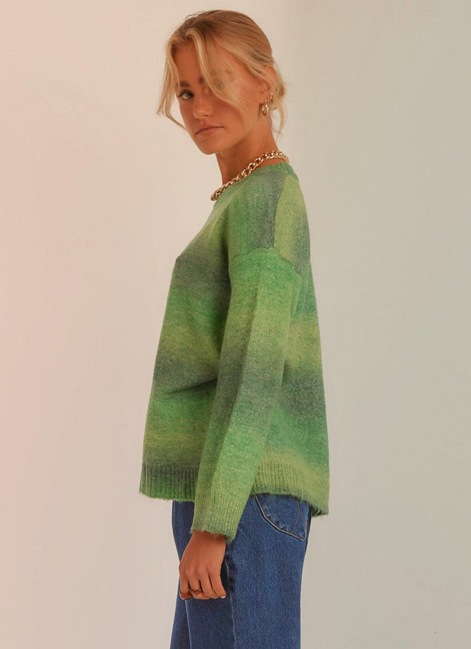 Santa Monica Knit Sweater - Green