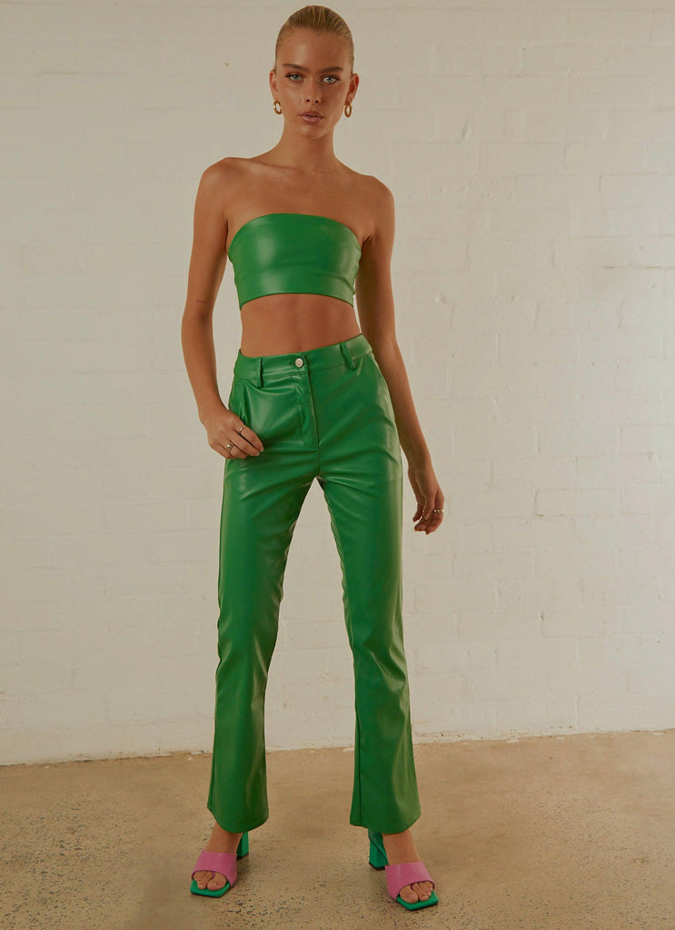 L.A Street Style Pants - Jade Green - Peppermayo US