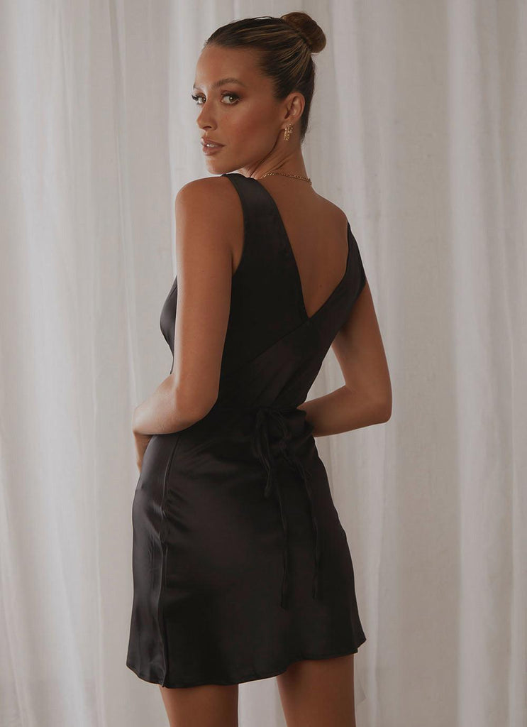 Audrey Vintage Slip Dress - Black - Peppermayo US