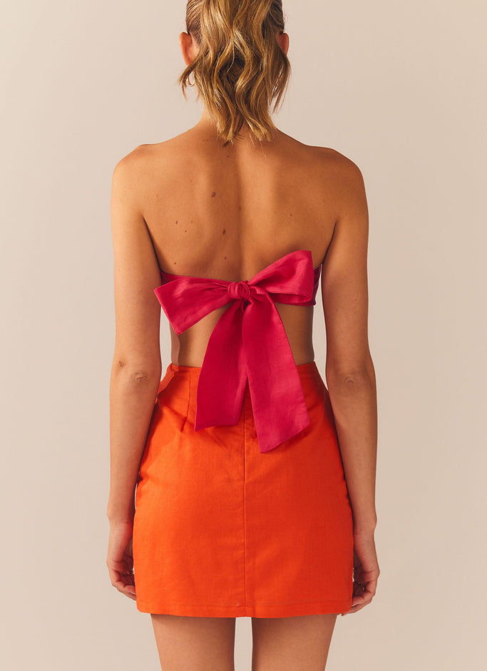 Orange and Pink Handloom Cotton Midi Dress with Embroidery – Madhurima  Bhattacharjee