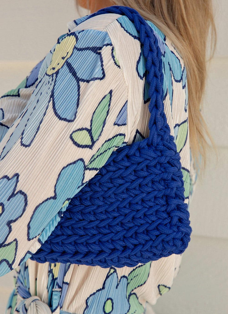 Getaway Weekend Crochet Bag - Cobalt - Peppermayo US