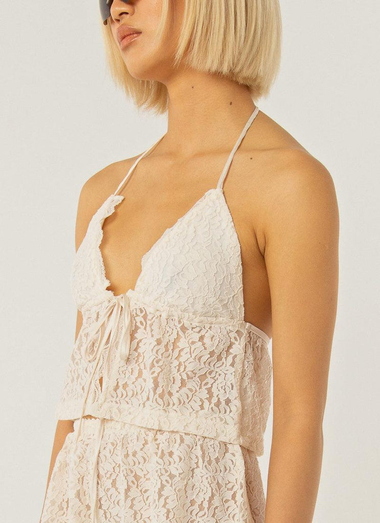 All The Ways To Love Lace Cami - Ivory - Peppermayo US