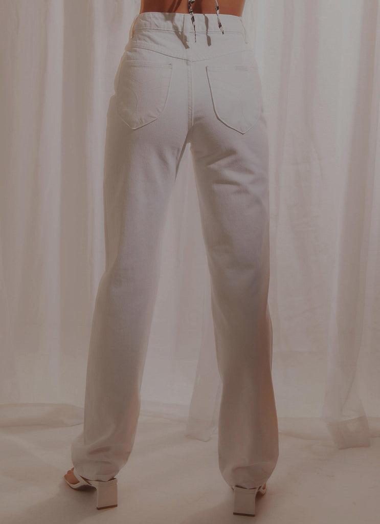 Classic Straight Jean - Vintage White - Peppermayo US