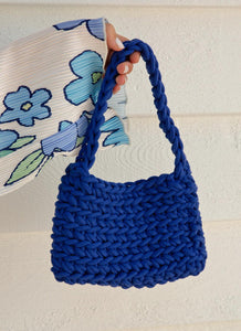 Getaway Weekend Crochet Bag - Cobalt - Peppermayo US