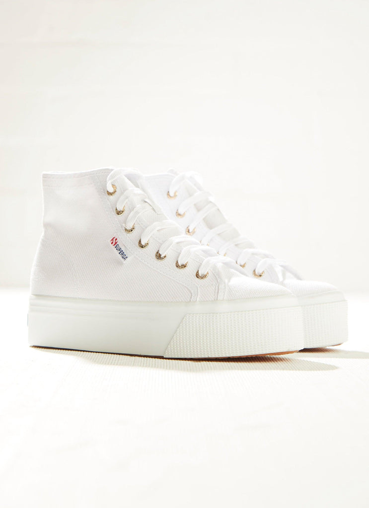 2705 Hi Top - A3C White-Pale Gold - Peppermayo US