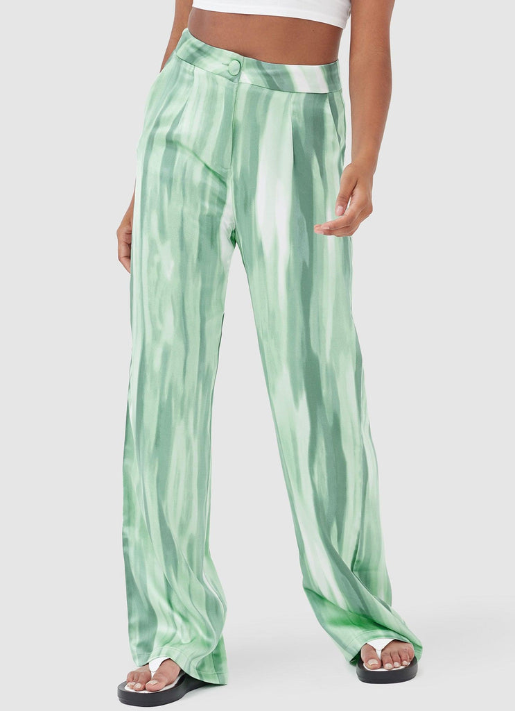 Norma Trousers - Green Dye Print - Peppermayo US