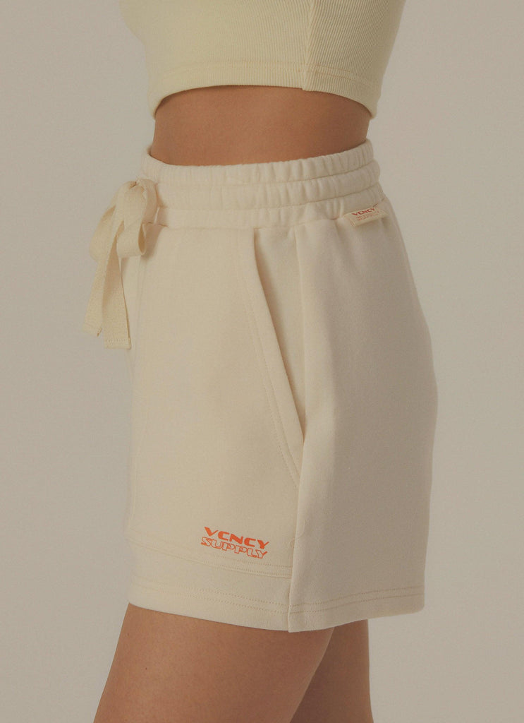 Weekend Drive Lounge Short - Off White - Peppermayo US