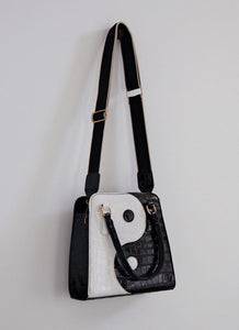 Yin To My Yang Handbag - Black and White - Peppermayo US