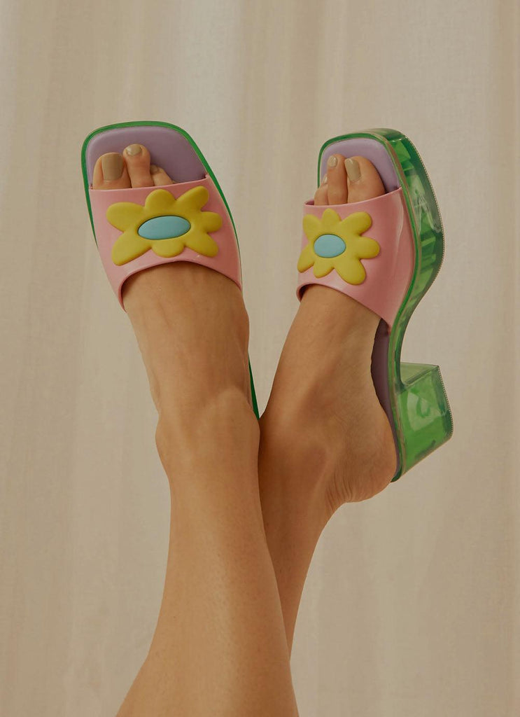 Melissa x Lazy Oaf Pink Shape Sandal - Pink - Peppermayo US