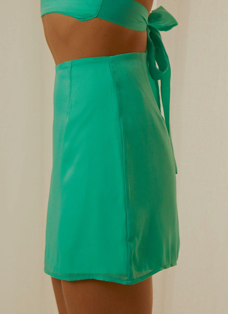 Hazel Mini Skirt - Jade - Peppermayo US