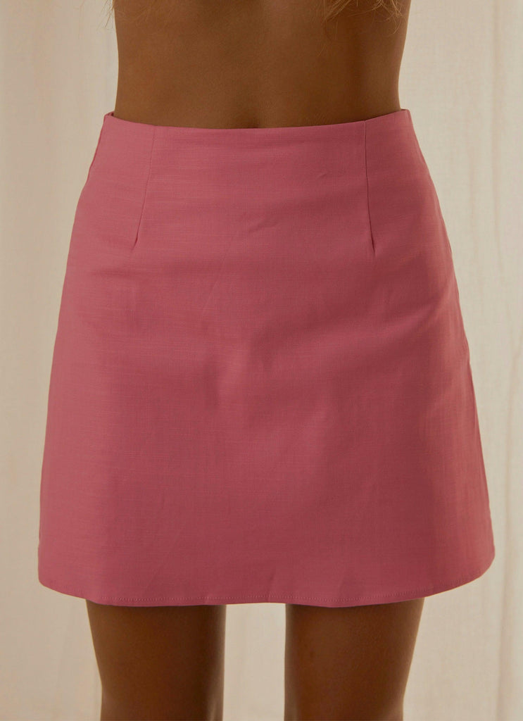 Rooftop Drinks Mini Skirt - Pink - Peppermayo US