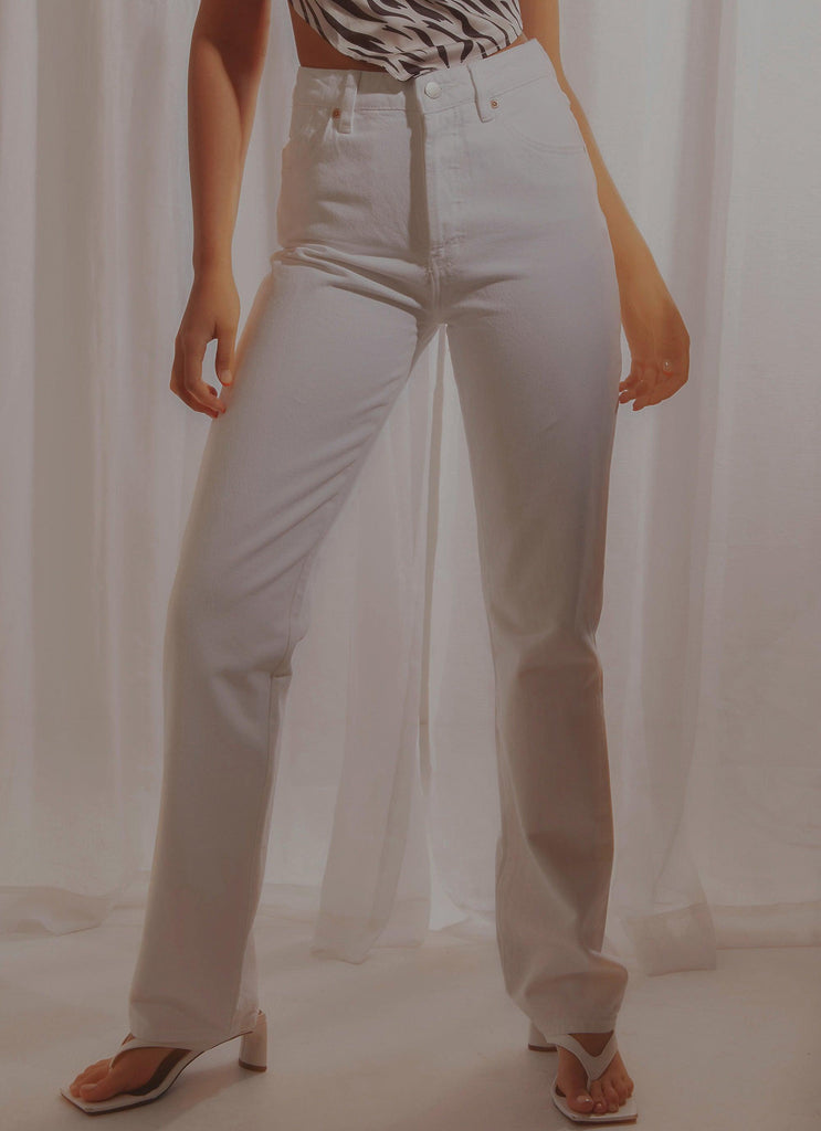 Classic Straight Jean - Vintage White - Peppermayo US