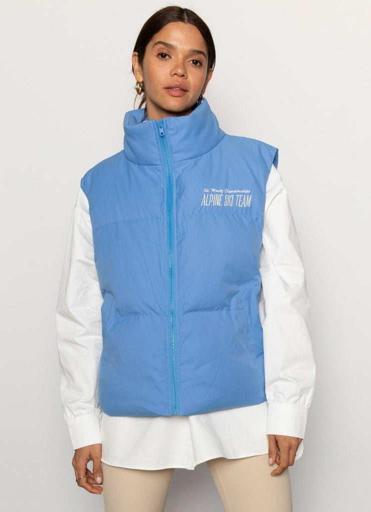 Cold and Cool Puffer Vest - Azure - Peppermayo US