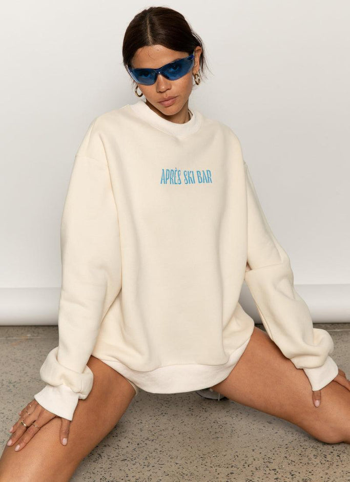 Ski Bar Oversized Sweater - Ivory
