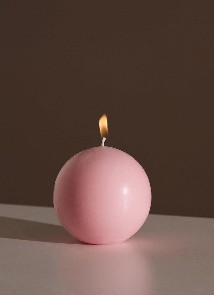 Moreton Eco Ball Candle- 7.5cm - Blush Pink - Peppermayo US
