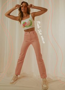 Electric Avenue Pants - Pink Wave - Peppermayo US