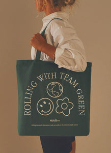 Team Green Tote Bag - Forest Green - Peppermayo US