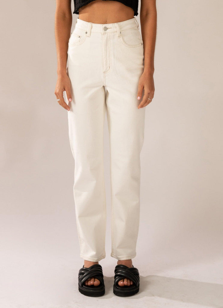 High Straight 80 Jean - Eco-White - Peppermayo US